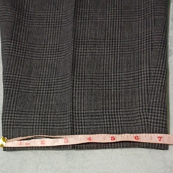 Talbots Charcoal Checkered Pants - Picture 7 of 10